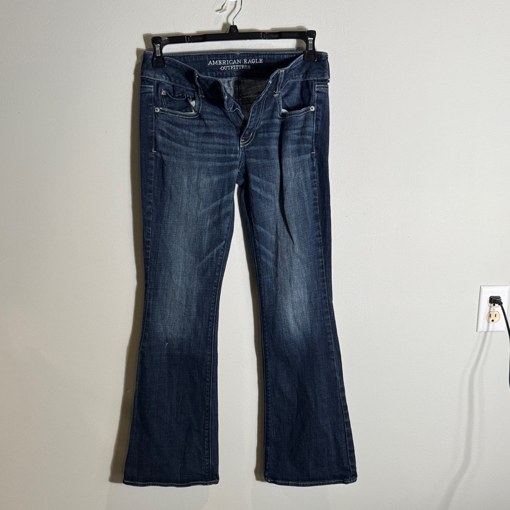 American Eagle Outfitters Dark Blue Flare Jeans